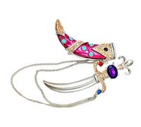 Broche vintage único con forma de dagas de estilo real, moda para trajes elegantes, pin floral artístico
