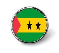 Broches Alfileres Con La Bandera De República De Santo Tomé Príncipe Elegantes Botones Con Forma De Cuadrados Circulares Corazón Insignias Joyas Patrióticas Vintage Ropa Bufandas Accesorios Regalo