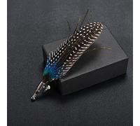 Broches, Broche clásico de plumas de pavo real, hebilla for bufanda, alfileres y broches de solapa, joyería, puente, traje, accesorios de boda for hombre(M5)
