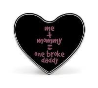 Broches con forma de corazón de Me And Mommy Broke Daddy, alfileres para solapa de cuello, accesorios para abrigos y vestidos para mujeres y hombres