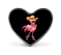 Broches con forma de flamenco y pájaros tropicales para mujer y hombre, con forma de corazón, ideales para fiestas y bodas.