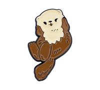 Broches creativos de animales marinos de dibujos animados, coloridos broches de animales, joyería para entusiastas de la moda y amantes de la moda joyería temática, talla única, como se describe