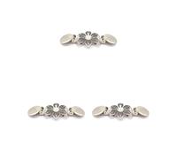 Broches de aleación con clip para cuello de camisa de mujer, con diseño de flores, chal, suéter, blusa, as description, Plástico, como se describe en