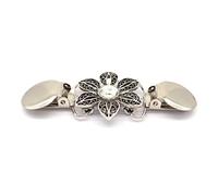 Broches de aleación con clip para cuello de camisa de mujer, con diseño de flores, chal, suéter, blusa, as description, Plástico, como se describe en