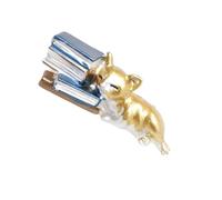 Broches de animales hechos a mano con ternura para gatos soñolientos, ropa de dibujos animados, textura de aleación, para trajes de moda y regalos, broche de gatos vintage, talla única, como se