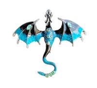 Broches de animales para mujeres - broches de animales ornamentales, alfileres de vida silvestre de moda | Pon de bolsas de broche de esmalte de dragón animal, pasaje de de alas de dragón de