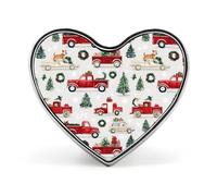 Broches de árbol de Navidad con forma de vehículos, insignias de corazón, botones, corbatas, solapas y mochilas para decoración de hombres y mujeres.