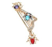 Broches de arpa de araña para mujer, insectos, instrumentos, fiestas, estilo casual, Piedra Vidrio Piedra Esmaltado cristal, No es una piedra preciosa