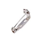 Broches de Barra, 50 Piezas de Imperdibles Broches, 20 mm Pasador Trasero de Joya, para Fabricación de Bisutería y Manualidades(Plata)