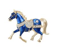 Broches de caballo con diamantes de imitación, pin de pony de animal para hombre, vintage con diseño de ropa, accesorio para el hogar para mujeres, niños, adolescentes, jóvenes, marido, esposa, hijo