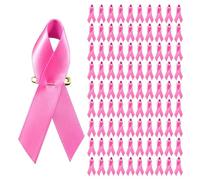 Broches de cinta de moda para el cáncer de mama, 100 unidades, broches de sensibilización, bienestar público, talla única, como se describe