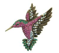 Broches de colibrí para mujer, diseño de animales, accesorios de Corea, abrigo de invierno, fiesta, Metal Acero aleado Acrílico, No es una piedra preciosa
