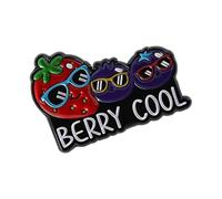 Broches de dibujos animados de animales de frutas extrañas, accesorios de aleación ligeros, divertidos pines de solapa de gatito, regalos creativos de amistad, bonitos regalos de frutas de animales