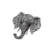 Broches de Elefante de Cristal Broche Vintage Pin Joyería Regalos para Vintage Plata Elegant