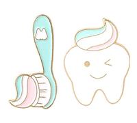 Broches De Esmalte De Dientes Y Dientes Pin Insignias Dentales Broches De Solapas De Joyas De Dientes Lindos Para Enfermera Dentista