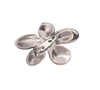 Broches de flores de acero inoxidable con preservación de Color, Pin for mujer, joyería de Metal resistente al agua chapada en oro, accesorios for mujer para vestidos, bufandas(Color2)