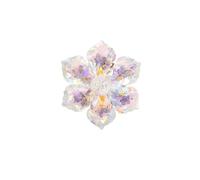 Broches de flores de cristal brillante for mujer, alfileres botánicos con diamantes de imitación, mochila for fiesta y banquete, accesorios de joyería para vestidos, bufandas(Color4)