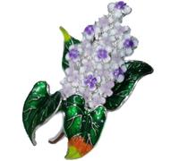 Broches De Flores Lilas Belleza Primavera Clavo Flor Fiesta Oficina Broche Pins
