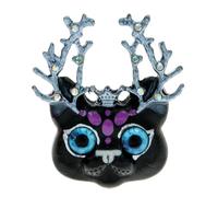 Broches de gato para mujer, diseño de cuernos y sombrero, adorno bueno, Piedra Vidrio Piedra Esmaltado cristal, No es una piedra preciosa