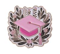 Broches de gorros de doctorado, alfileres de solapa de aleación elegantes a prueba de decoloración, regalos de graduación 2025, alfiler de solapa con sombrero académico elegante para ella, alfiler de