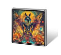 Broches de Horus, dios de la mitología egipcia, insignias cuadradas para solapa de cuello, regalos para mujeres y hombres.