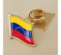 Broches De La Bandera De Venezuela Para Mujeres Y Hombres - Insignia De Epoxi De Cristal Insignias De La Bandera Del Mundo Joyería Del Encanto De La Novedad Del País Para Los Accesorios Del Bro