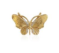 Broches de mariposa dorados para mujer, pequeño y elegante broche de mariposa para solapa, fiesta de Navidad, elegante, vestido, sombrero, bolsas, accesorios