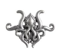 Broches de metal con diseño de pulpo, diseño de dios malvados antiguos, broches de solapa de pulpo, camisa, mochila, juego de ficción, joyería, regalos