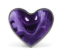 Broches de metal con forma de corazón y entidades oscuras espeluznantes | Pines de solapa para camisa, mochila, chaqueta, sombrero, abrigo, bolso, ropa, joyería, accesorios, regalos para mujeres y hom