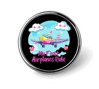 Broches de "Mi primer viaje en avión" para mujeres y hombres, insignias de moda, alfileres de solapa para fiestas y bodas.