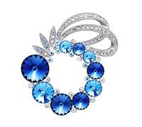 Broches de moda Rainbowbox para mujer, broche con diamantes de imitación de Swarovski Crystal Jewelry, broche para regalos del día de San Valentín