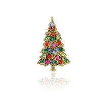 Broches de Navidad para mujer, accesorios de fiesta, aleaciones, No es una piedra preciosa