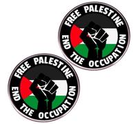 Broches De Palestina Libre, 2 Uds., Broche De Palestina Libre De Ocupación, Insignias De Apoyo, Etiqueta Palestina, Pines, Accesorios