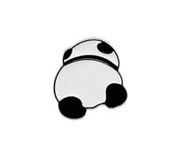 Broches de plata para mujer, broche de panda de viento chino del Reino Unido, lindo pin de metal japonés, insignia de dibujos animados, accesorios de personalidad de moda, clips de botón, insignias