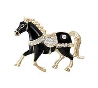 Broches De Pony - Alfileres De Caballo Vintage, Alfileres De Caballo De Pedrería, Accesorio De Ropa Vintage | Broche De Animales Con Diamantes De Imitación Para Hombres, Mujeres, Niños, Jóvenes,