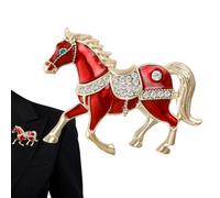 Broches De Pony - Alfileres De Caballo Vintage, Alfileres De Caballo De Pedrería, Accesorio De Ropa Vintage | Broche De Animales Con Diamantes De Imitación Para Hombres, Mujeres, Niños, Jóvenes,