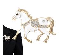 Broches De Pony - Alfileres De Caballo Vintage, Alfileres De Caballo De Pedrería, Accesorio De Ropa Vintage | Broche De Animales Con Diamantes De Imitación Para Hombres, Mujeres, Niños, Jóvenes,