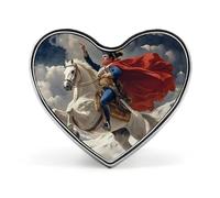 Broches de reproducción de Napoleón cruzando los Alpes para mujeres y hombres. Bonitos broches de solapa con forma de corazón para fiestas y bodas.
