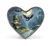 Broches de solapa con diseño de elfos y murciélagos, exquisitos broches de moda personalizados, novedosos pines de botón únicos, bonitos pines en forma de corazón, botones de metal para mochila
