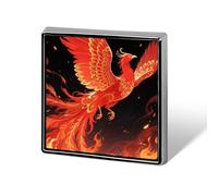 Broches de solapa de aleación de aluminio con diseño de llama de Phoenix Rebirth para hombres y mujeres. Insignias, botones y adornos decorativos para sombreros, bolsos, mochilas, trajes, camisas, buf
