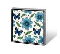 Broches de solapa de metal con mariposas azules y flores, ideales para corbatas, sombreros y ropa. Accesorios para hombres y mujeres.