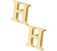 Broches dorados y plateados para hombre y mujer con botones de metal, 1.4cm/1.2cm, Acero aleado, Sin piedra preciosa