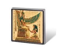 Broches egipcios de dioses de Egipto para hombres y mujeres, insignias cuadradas para cuello y solapa, accesorios para chaquetas y vestidos.