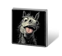 Broches elegantes cuadrados de Caballo Loco, alfileres, botones, insignias, solapa sin costuras para cualquier ocasión.