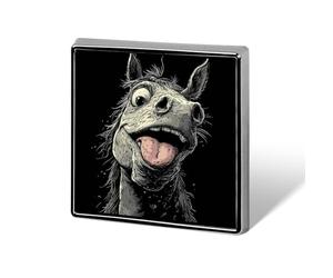 Broches elegantes cuadrados de Caballo Loco, alfileres, botones, insignias, solapa sin costuras para cualquier ocasión.