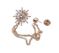 Broches en forma de reloj de moda Insignia Cadena de Metal Medalla Marea Collar de los hombres Broche de los hombres Accesorios, Talla única, Acrilonitrilo butadieno estireno