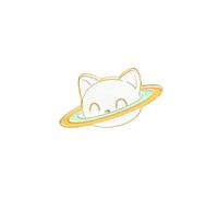 Broches esmaltados con forma de astronauta y gato, broches de planetas, insignias para solapas de camisas, bolsos, joyas de animales, regalo