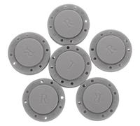 Broches Magnéticos Redondos 22mm para Ropa Gris 6 Pares