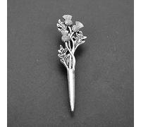 Broches, Outlander-broche de cardo con nudo celta for falda escocesa, broches de flores nacionales, joyería nórdica vikinga