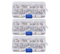 Broches para Camisa, 3 Unidades con 2 Formas, Plástico e Hierro - Sujetadores Prácticos y Decorativos, Sin Costuras, Extras para DIY y Reparaciones de Ropa (Bordes floriados redondos.)